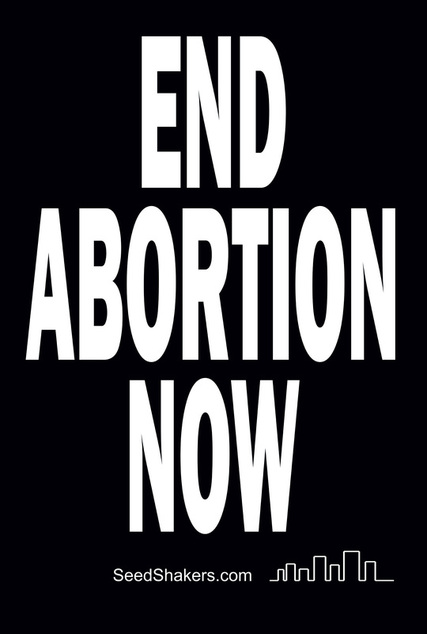 End Abortion Now Sign